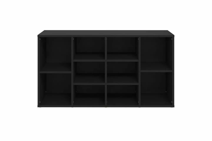 Skobenk Svart 103x30x54,5 Cm Sponplater - Bilde 3