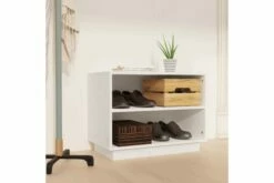 Skohylle Hvit 60x34x45 Cm Heltre Furu