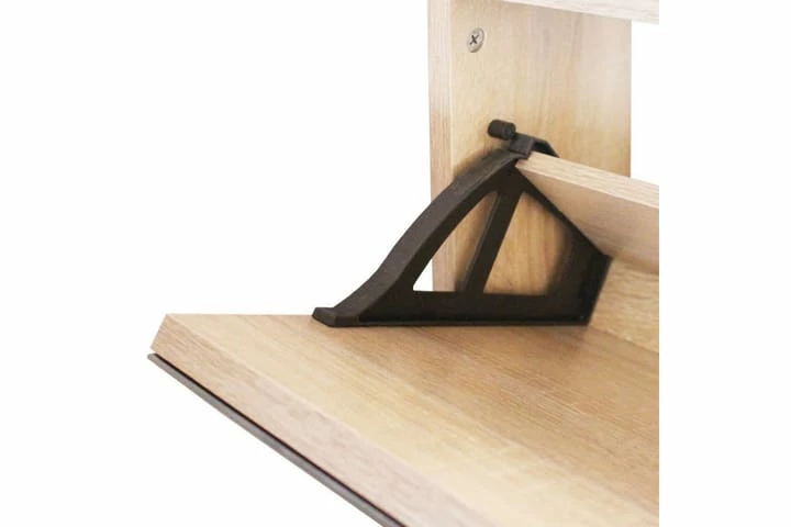 Skoskap 2 Høyder Speil Eik 63x17x67 Cm - Bilde 3