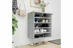 Skoskap Betonggrå 60x35x70 Cm Sponplate