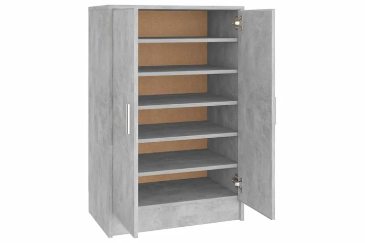 Skoskap Betonggrå 60x35x92 Cm Sponplate - Bilde 4