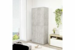 Skoskap Betonggrå 80x39x178 Cm Sponplate