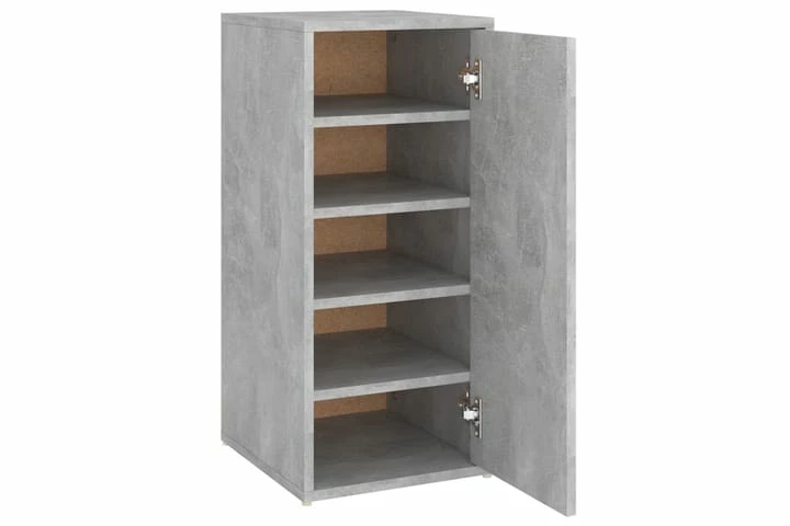 Skoskap Grå 2 Stk Betonggrå 32x35x70 Cm Sponplate - Bilde 2