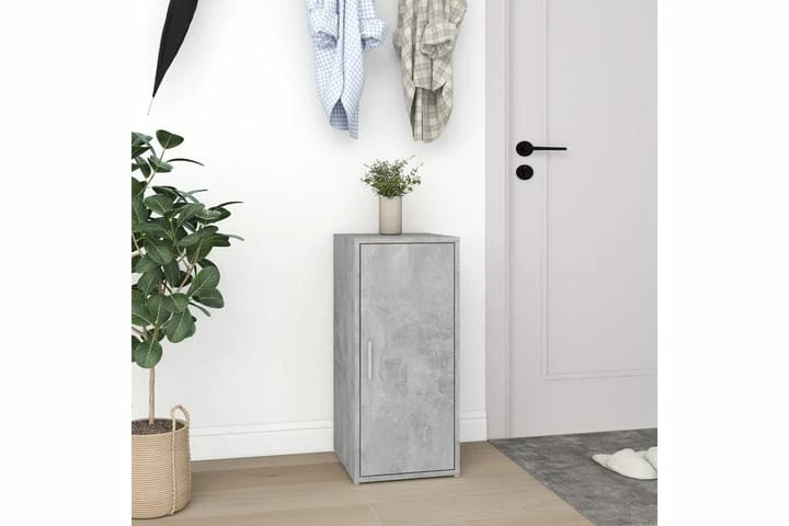 Skoskap Grå 2 Stk Betonggrå 32x35x70 Cm Sponplate - Bilde 15