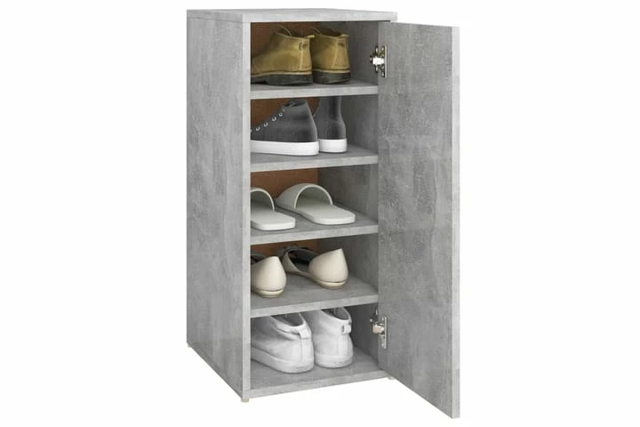 Skoskap Grå 2 Stk Betonggrå 32x35x70 Cm Sponplate - Bilde 11