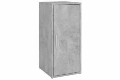 Skoskap Grå 2 Stk Betonggrå 32x35x70 Cm Sponplate