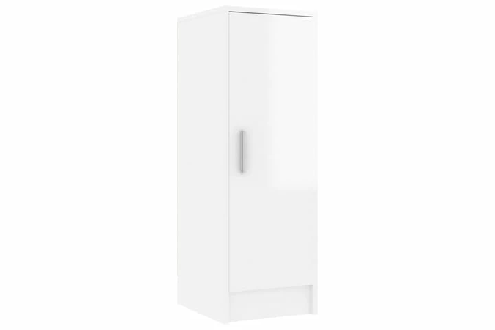 Skoskap Høyglans Hvit 32x35x92 Cm Sponplate - Bilde 4