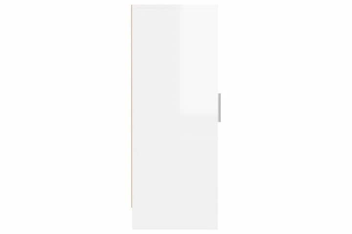 Skoskap Høyglans Hvit 32x35x92 Cm Sponplate - Bilde 8
