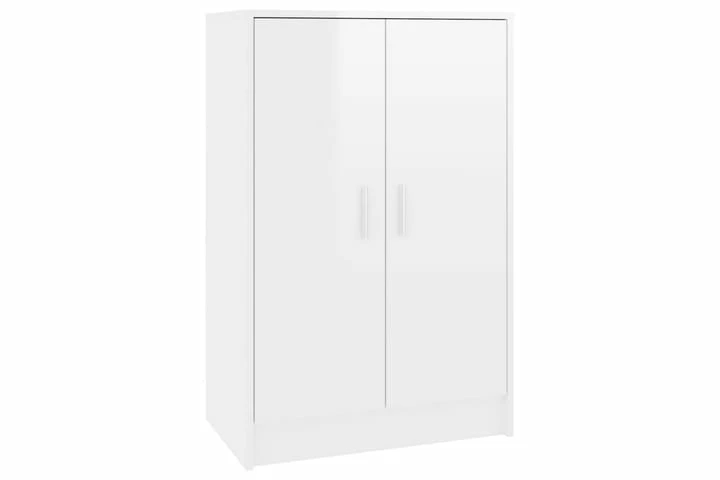 Skoskap Høyglans Hvit 60x35x92 Cm Sponplate - Bilde 10