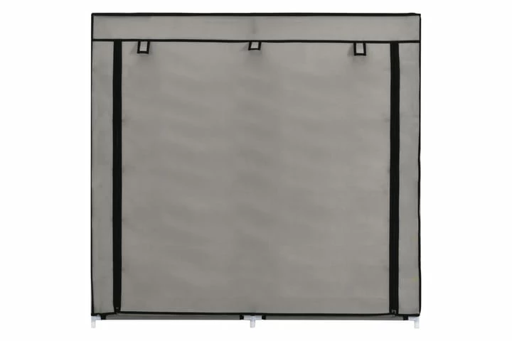 Skoskap Med Trekk Grå 115x28x110 Cm Stoff - Bilde 2