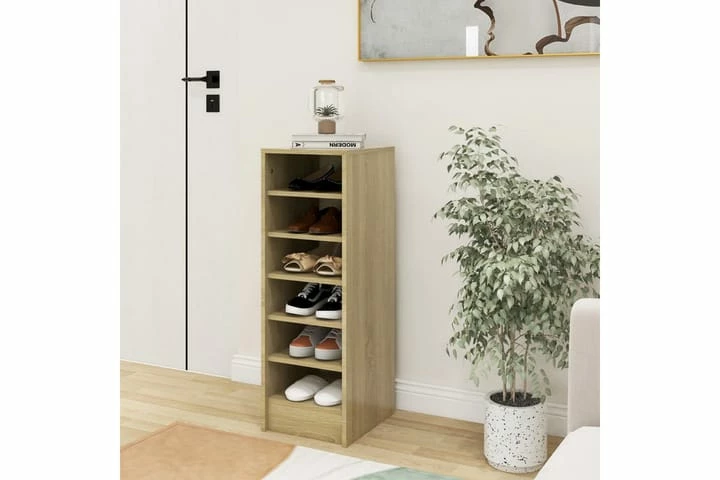 Skoskap Sonoma Eik 31,5x35x90 Cm Sponplate - Bilde 9