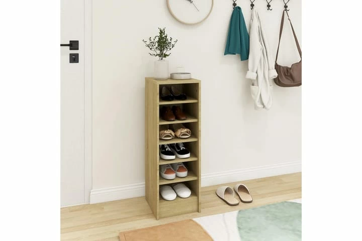 Skoskap Sonoma Eik 31,5x35x90 Cm Sponplate - Bilde 8