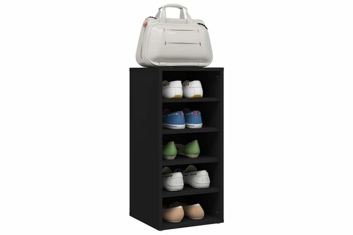 Skoskap Svart 2 Stk 31,5x35x70 Cm Sponplate - Bilde 20