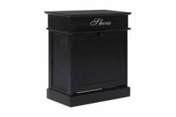 Skoskap Svart 50x28x58 Cm Keisertre