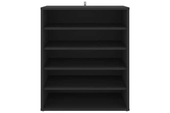 Skoskap Svart 60x35x70 Cm Sponplate