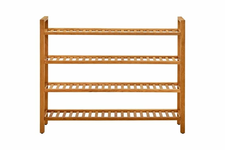 Skostativ Med 4 Hyller 100x27x80 Cm Heltre Eik - Bilde 8