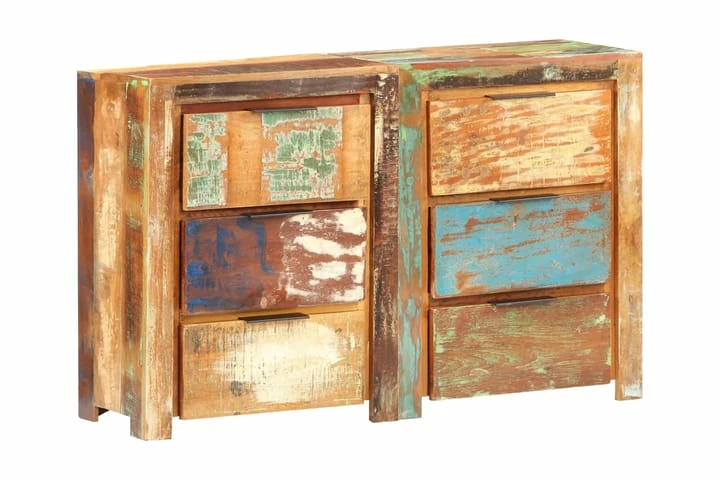 Skuffeskap 118x33x75 Cm Gjenvunnet Heltre - Bilde 4