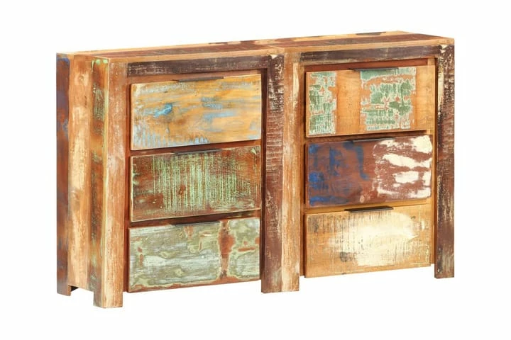 Skuffeskap 118x33x75 Cm Gjenvunnet Heltre - Bilde 7