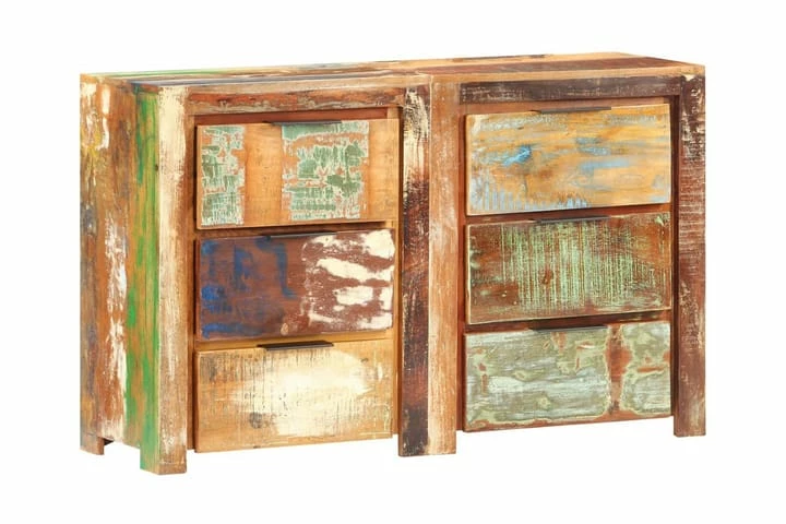Skuffeskap 118x33x75 Cm Gjenvunnet Heltre - Bilde 9