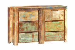 Skuffeskap 118x33x75 Cm Gjenvunnet Heltre