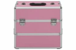 Sminkeveske 37x24x35 Cm Rosa Aluminium