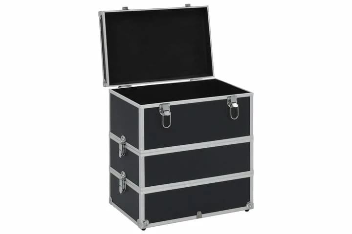 Sminkeveske 37x24x40 Cm Svart Aluminium - Bilde 7
