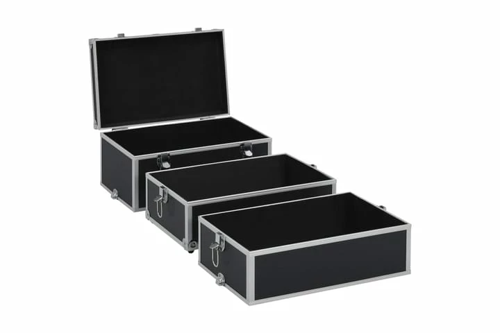 Sminkeveske 37x24x40 Cm Svart Aluminium - Bilde 5