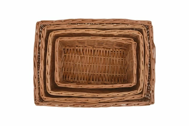 Stablebart Kurvsett 4 Stk Brun Seljetre - Bilde 6