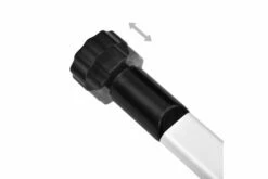 Teleskopisk Garderobesystem Med Stenger & Hylle Aluminium