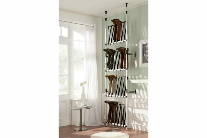 Teleskopisk Støvelstativ Med Stenger Aluminium