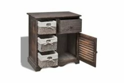 Treskap 3 Venstre Vevde Kurver Brun