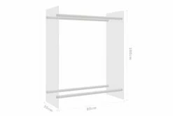 Vedstativ Gjennomsiktig 80x35x100 Cm Herdet Glass