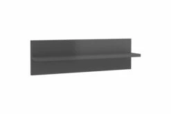 Vegghyller 4 Stk Høyglans Grå 60x11,5x18 Cm Sponplate