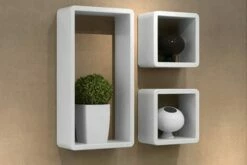 Vegghyller 6 Stk Hvit