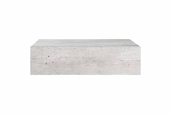 Veggmonterte Skuffehyller 2 Stk Betonggrå 40x23,5x10 Cm MDF - Bilde 7