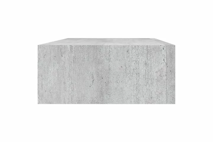 Veggmonterte Skuffehyller 2 Stk Betonggrå 40x23,5x10 Cm MDF - Bilde 14