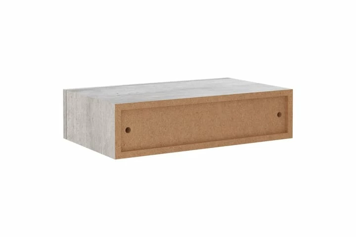 Veggmonterte Skuffehyller 2 Stk Betonggrå 40x23,5x10 Cm MDF - Bilde 15