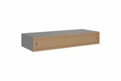 Veggmonterte Skuffehyller 2 Stk Grå 60x23,5x10 Cm MDF