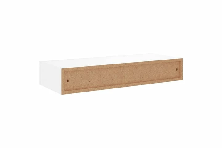 Veggmonterte Skuffehyller 2 Stk Hvit 60x23,5x10 Cm MDF - Bilde 10