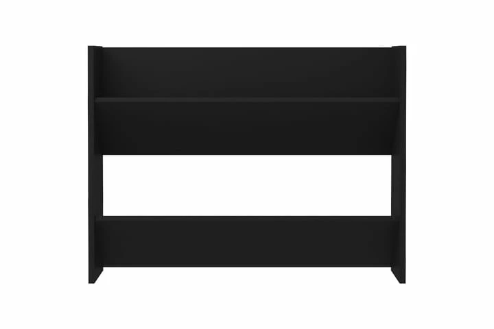 Veggskoskap 2 Stk Svart 80x18x60 Cm Sponplate - Bilde 10