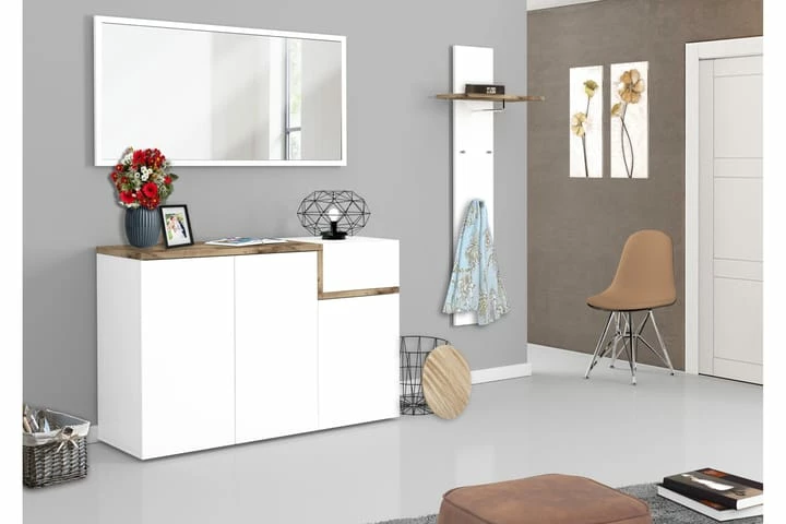 Zetera Skoskap 120x40 Cm 3 Dører - Bilde 8